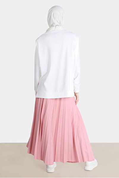 Alvina 42674 Model Print Detailed Double Skirt Set