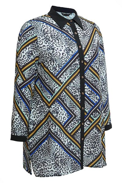 Alvina Τουνίκ με σχέδιο Plus Size 20407