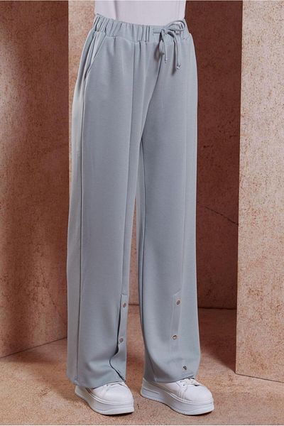 Alvina Knitted Trousers 70701 - Snap Detail