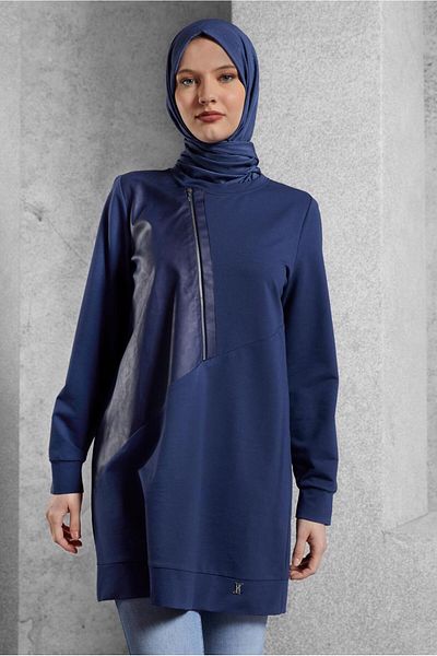 Alvina Zipper Detail Tracksuit Tunic 45133