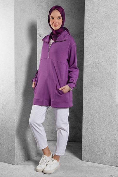 Alvina Zipped Collar Tracksuit Tunic 45264