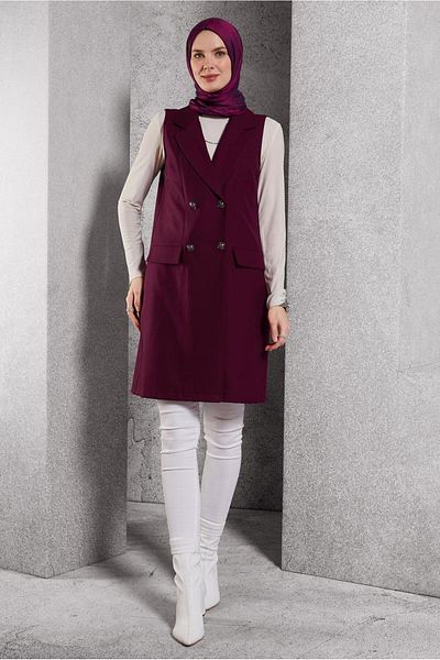 Alvina Kruvaze Collar Vest 45219