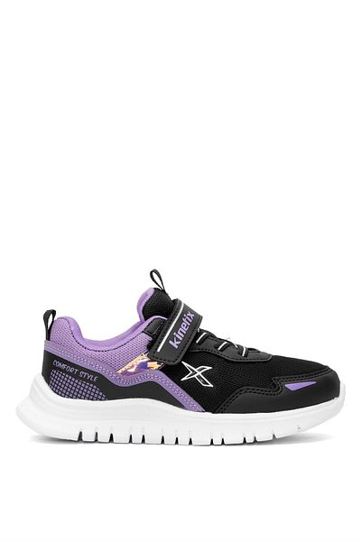 Kinetix Girl's Running Shoes Black - Lilac 5P Esgan F 5Fx Filet