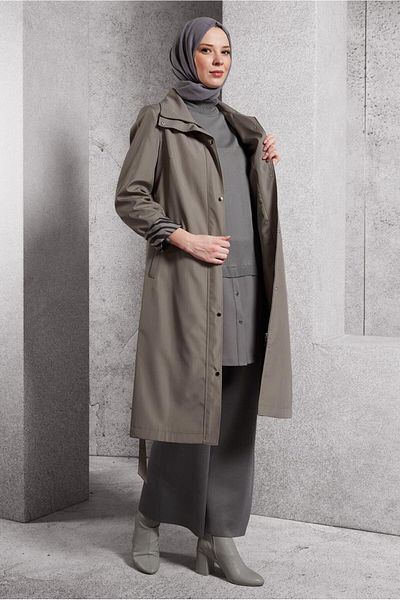 Alvina Trench Coat with Belt Detail 10917