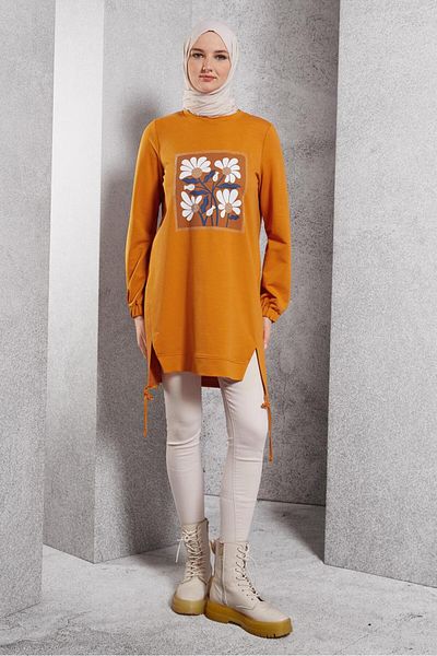 Alvina 45042 Model Printed Tracksuit Tunic