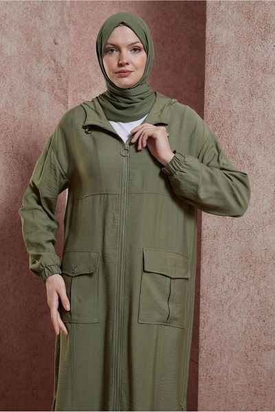 Alvina Hooded Trench Coat 10859 - Stylish and Comfortable Design