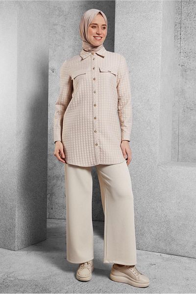 Alvina Shirt Collar Tunic 45296