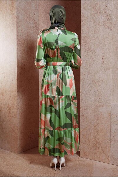 Alvina Σατέν Φόρεμα - Με Ζώνη, Μοντέλο Yoryo, 44510