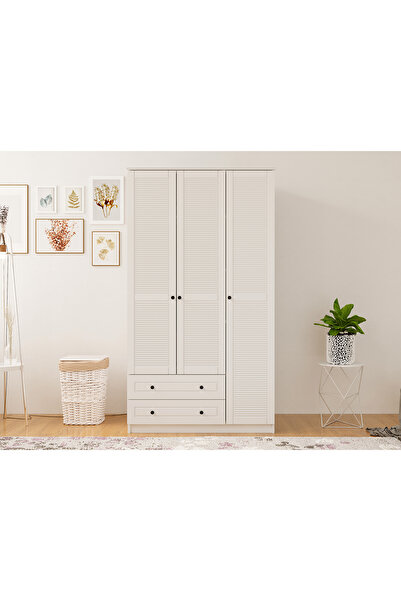 Rabi Diva Country 3 Kapaklı 2 Çekmeceli Gardırop
