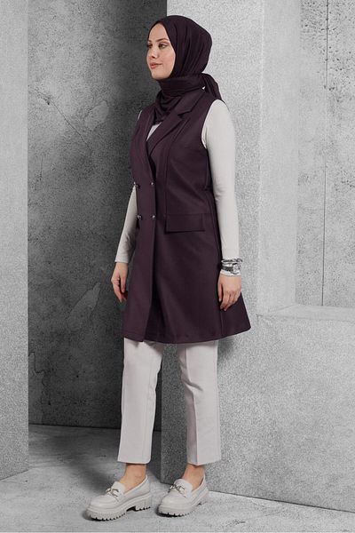 Alvina Kruvaze Collar Vest 45219