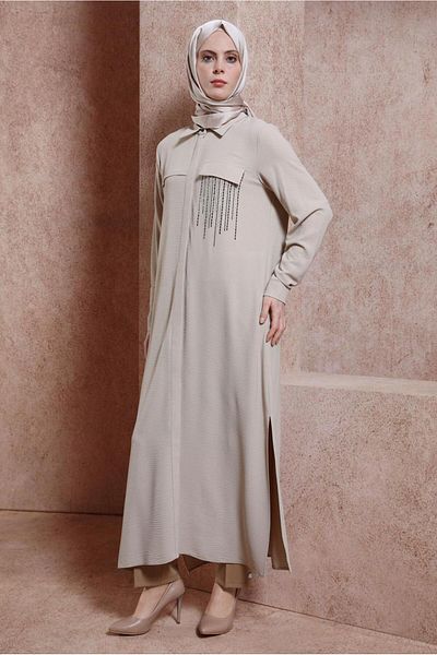 Alvina STONE DETAIL LONG TUNIC 43906