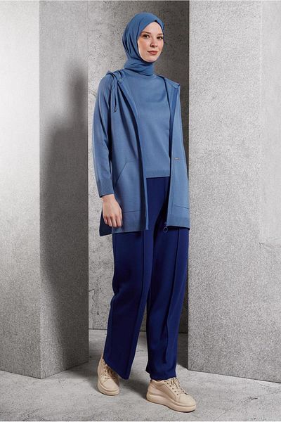 Alvina Tricotaj cu glugă Cardigan - Model 45012