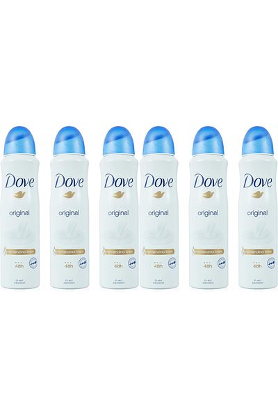 Dove ORIGINAL DEODORANT SPRAY 150 ML X 6