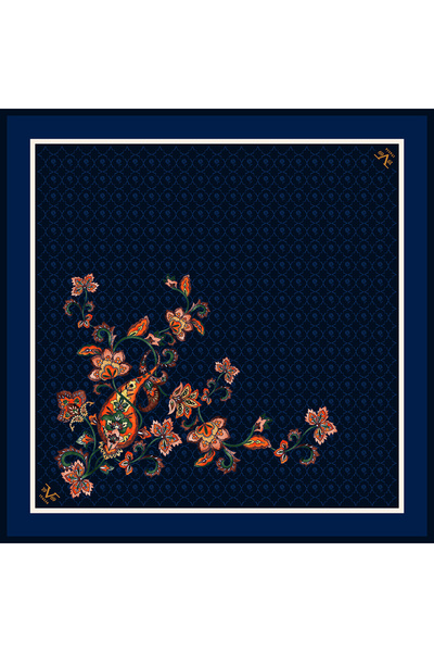 19V69 ITALIA Monogram Desen Black Seri Twill Eşarp Askısı Ve Hediyelik Seti I...