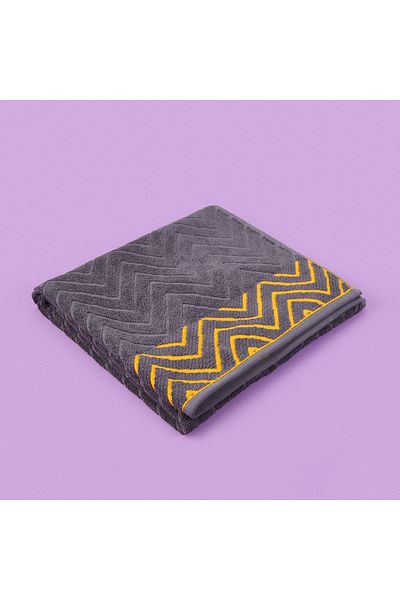 Evidea Soft Wave Bath Towel - Anthracite - 70X140 cm
