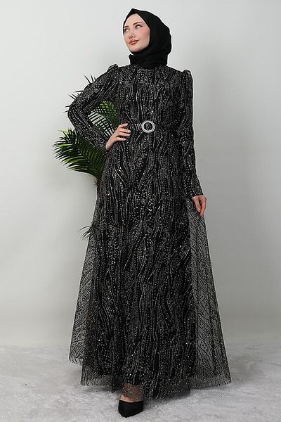 GİYZAMİLA Βραδινό φόρεμα Nilda Glitter Χρυσό
