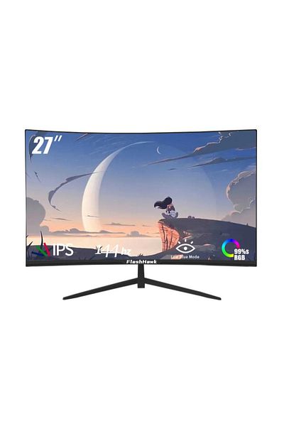 FlashHawk 27-inch IPS Curved Gaming Monitor with Frameless Full HD (1920x1080)Display