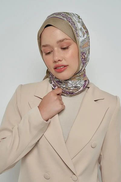 ED Scarf Καφέ Paisley Pateh Shawl - Σχέδιο Συλλογής