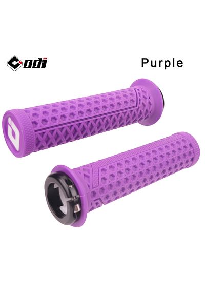 ODI VS-21 Purple ODI VS-21 MTB Handlebar Grips Silicone Lock-On Bicycle Cover Updated Waffle Pattern Ant