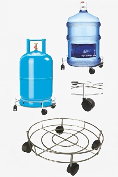 Albifoni Damacana Tüp Saksı Altlığı Tekerlekli Taşıma Aparatı