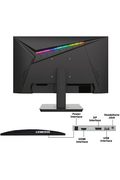 glanfen 24.5 inch Flat Screen Gaming Monitor 100Hz with LED Backlit,FHD 1920×1080 1ms Response