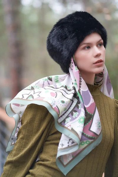 ED Scarf Luna Pattern Modal Scarf - Mint
