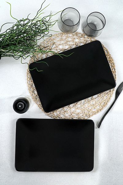 Keramika Placa Barca Siera Neagra Mat - 31x21 Cm, 2 Bucati