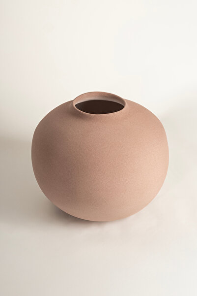 Koza Home Ophelıa Stone-Textured Round Vison керамична ваза 8626