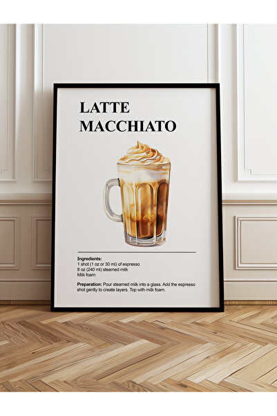 HOMEPACK Tekli Ahşap Çerçeveli Tablo Tek Parça Poster Tablo TK/1306