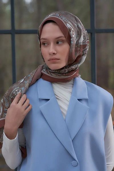 ED Scarf Σάλι Heritage Gazel - Καφέ