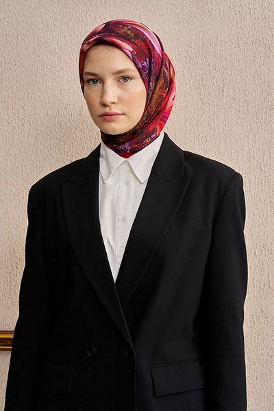 ED Scarf Velmora Red Scarf - Vision Art Collaction