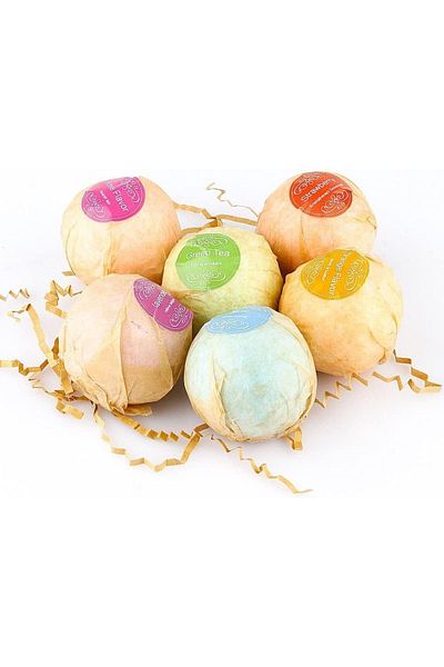COOYA Bath Bombs Gift 6 Pack,Natural Essential Oil Handmade ,Set Moisturize Dry Skin Bath Bombs