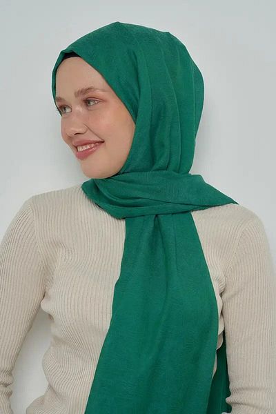 ED Scarf Μοτίβο από βαμβακερό σάλι - Benetton