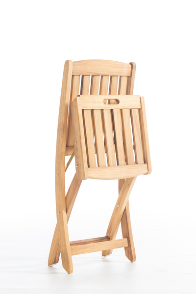Root Art Samba Iroko Ahşap Katlanır Kolsuz Bahçe-Balkon Sandalye