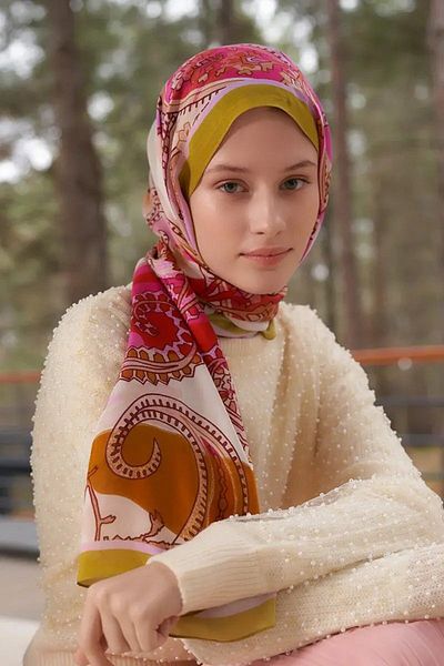 ED Scarf Heritage Sepia Shawl - Λαδιού Πράσινο