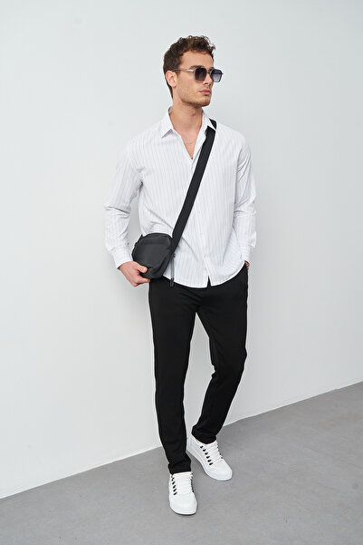 Mesfeno Boxy Fit Striped Men's Shirt