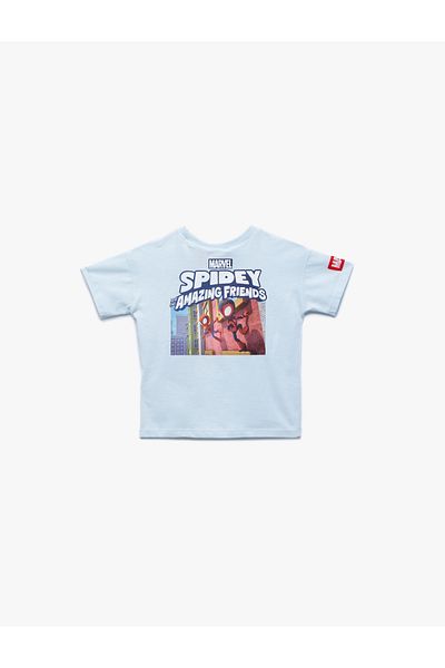 Koton Tricou cu mânecă scurtă din bumbac cu licență cu imprimeu Spiderman