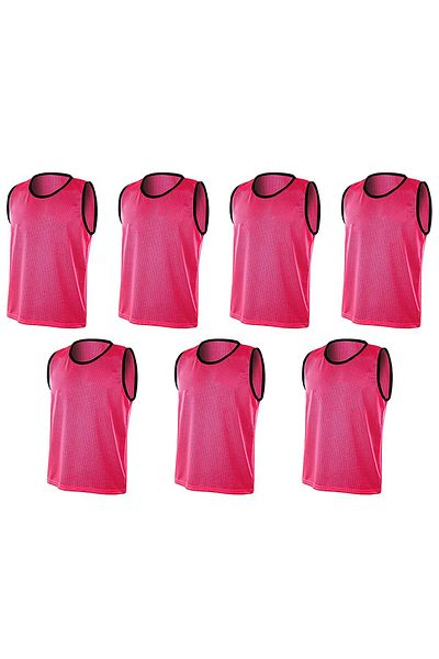 akix Professional 1St Quality Perforated Mesh Training Carpet Field and Match Vest Children's Waiter 7 Pcs