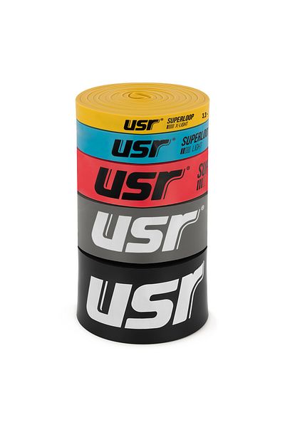USR Superloop-5 Exercise Rubber-Loop Band Σετ 5 τεμαχίων