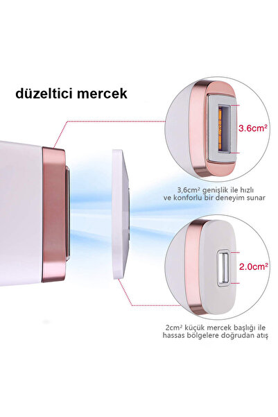 Mlay T4 500.000 Atım Ev Tipi IPL Lazer Epilasyon Cihazı – Özel Pembe Renk