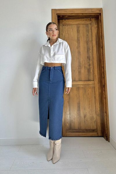 Moka Shopin Mokashopin White Poplin Shirt with Detachable Waist