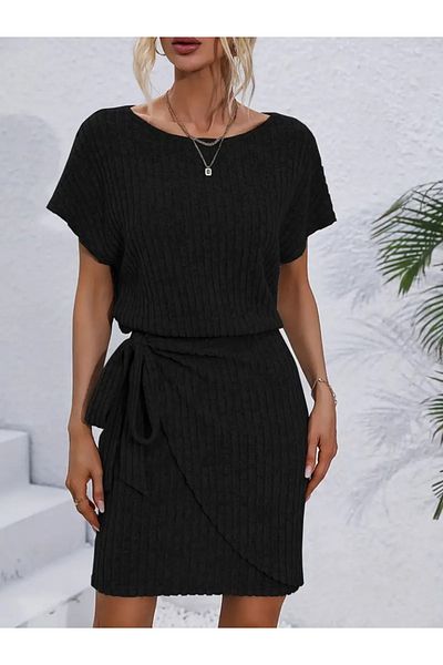 Kokosh moda Γυναικείο κοντομάνικο πουκάμισο με ανοιχτό γιακά, ελαστικό στη μέση, πλαϊνό δεμένο χοντρό καμισόλε