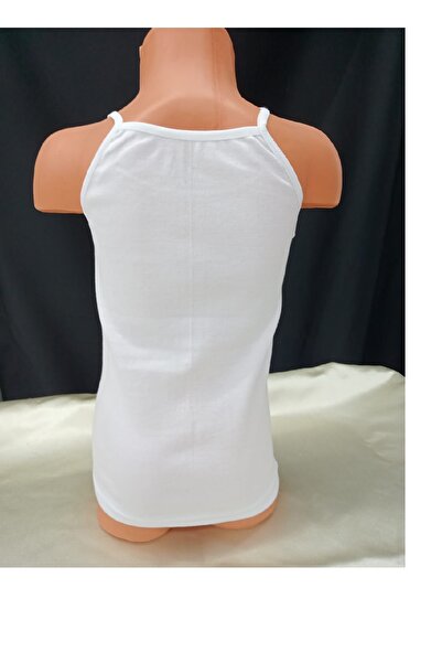 Tutku Girl's Undershirt with Rope Strap Embroidered Girl's Undershirt 1 Piece