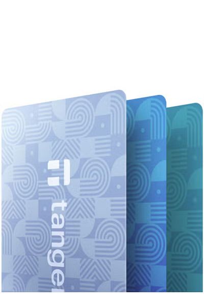 tangem Crypto Hardware Wallet 2.0 [PACK OF 3] - Sky Blue