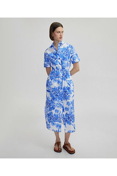 İpekyol Flower Pattern Poplin Dress