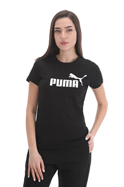 Puma Essential Logo Tee Γυναικείο Μαύρο T-Shirt 58677401