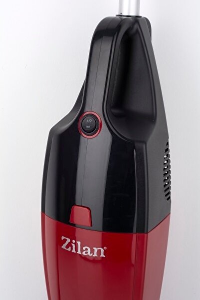 Zilan Aspirator vertical ZILAN ZLN-1235,Rosu/Negru Putere 800W, Fara sac, Recipient praf 2L,