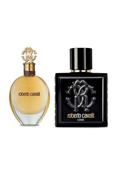 Roberto Cavalli EDP أومو الجديد 1x Roberto Cavalli New EDP (75), 1x Uomo EDP (100)ملليلتر