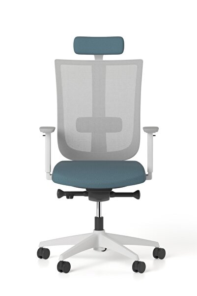 Bürotime Move Yönetici Koltuğu, Plastik Ayak, Gri & Irmak