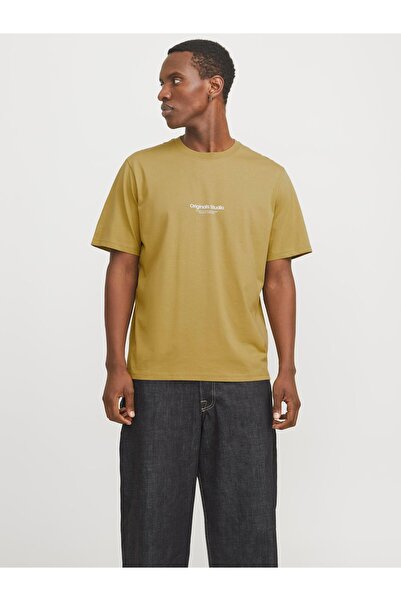 Jack & Jones JORVESTERBRO TEE SS CREW NECK NOOS Κέδρος